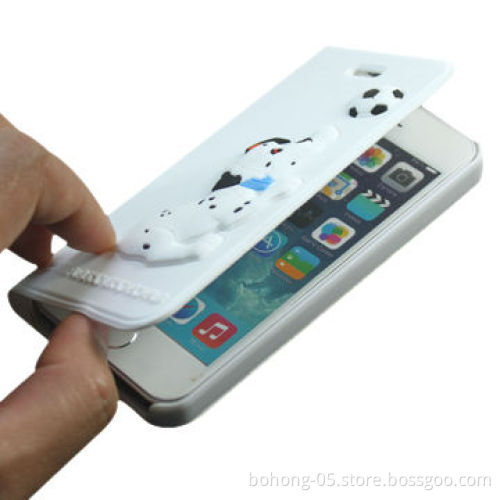 Silicone flip leather case, different colors are available, MOQ 500pcs each color